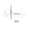 100mm x 80mm PP Opak Etiket (Sticker) 