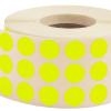 Nokta Etiketi Ø 10 mm Floresan Sarı