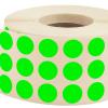 Nokta Etiketi Ø 10 mm Floresan Yeşil