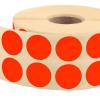 Nokta Etiketi Ø 20 mm Floresan Kırmızı
