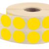 Nokta Etiketi Ø 20 mm Floresan Sarı