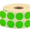 Nokta Etiketi Ø 20 mm Floresan Yeşil