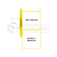 100mm x 100mm Termal Etiket (Sticker)