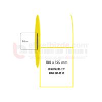100mm x 125mm Kuşe Etiket