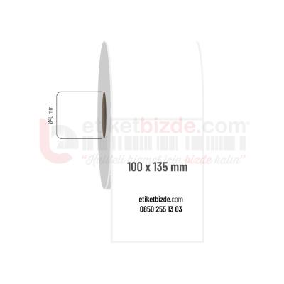 100mm x 135mm PP Opak Etiket (Sticker)