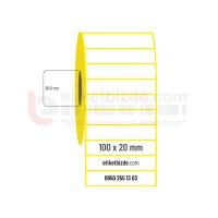 100mm x 20mm Vellum Etiket (Sticker)