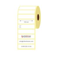100mm x 25mm Kuşe Etiket