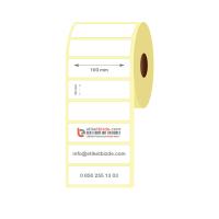 100mm x 30mm Kuşe Etiket