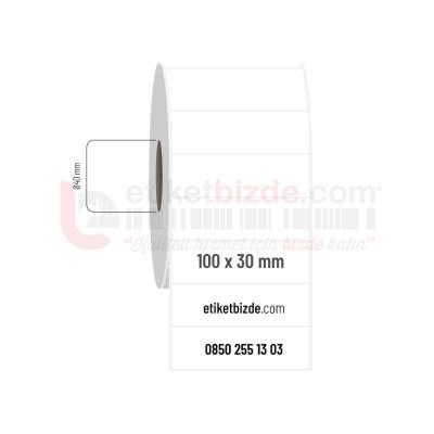 100mm x 30mm PP Opak Etiket