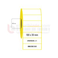 100mm x 30mm Vellum Etiket (Sticker)