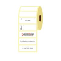 100mm x 35mm Kuşe Etiket