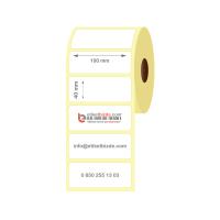 100mm x 40mm Kuşe Etiket