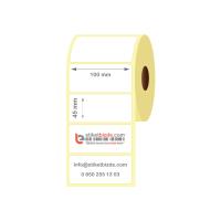 100mm x 45mm Kuşe Etiket