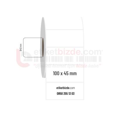 100mm x 45mm PP Opak Etiket