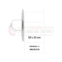 100mm x 50mm PP Opak Etiket (Sticker)