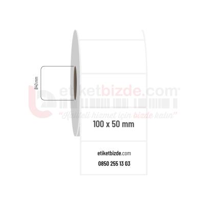 100mm x 50mm PP Opak Etiket (Sticker)