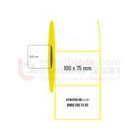 100mm x 75mm Lamine Termal Etiket (Sticker)