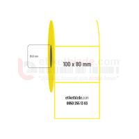 100mm x 80mm Lamine Termal Etiket (Sticker)