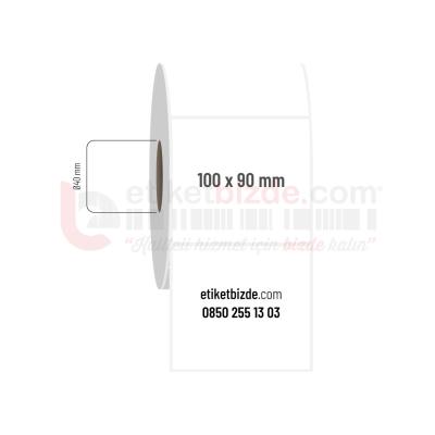 100mm x 90mm PP Opak Etiket