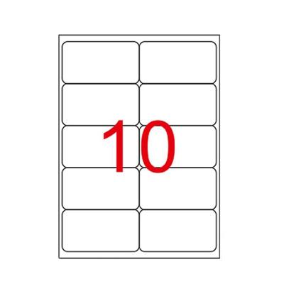 105 x 56 mm Lazer Etiketi