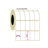 20mm x 40mm 5'li Bitişik Fastyre Etiket (Sticker)