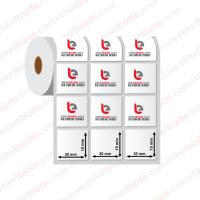 30mm x 15mm 3'lü Ayrık PP Şeffaf Etiket (Sticker)