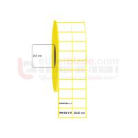 30mm x 25mm 2'li Ayrık Vellum Etiket (Sticker)