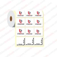 30mm x 40mm 3'lü Ayrık Fastyre Etiket (Sticker)