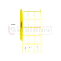 30mm x 40mm 3'lü Ayrık Lamine Termal Etiket (Sticker)