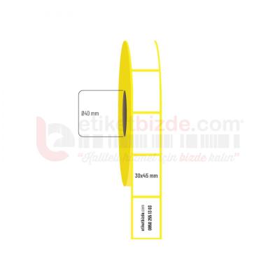 30mm x 45mm Vellum Etiket (Sticker)