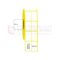 30mm x 50mm 2'li Ayrık Lamine Termal Etiket (Sticker)