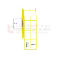 30mm x 50mm 2'li Ayrık Vellum Etiket (Sticker)