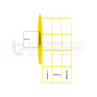 30mm x 50mm 3'lü Ayrık Termal Etiket (Sticker)