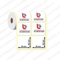 30mm x 60mm 2'li Ayrık Fastyre Etiket (Sticker)