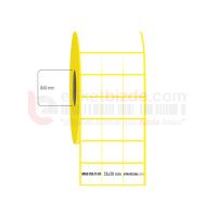 33mm x 30mm 3'lü Bitişik Lamine Termal Etiket (Sticker)