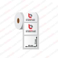 40mm x 15mm PP Şeffaf Etiket (Sticker)