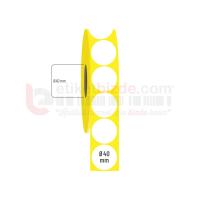 40mm x 40mm Oval Kuşe Etiket