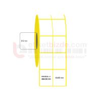 40mm x 60mm 2'li Ayrık Lamine Termal Etiket (Sticker)