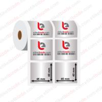 45mm x 40mm 2'li Ayrık Sılver Mat Etiket (Sticker)