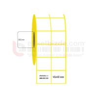 45mm x 40mm 2'li Ayrık Vellum Etiket (Sticker)