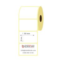 55mm x 30mm Kuşe Etiket
