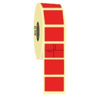 60mm x 30mm Kuşe Kırmızı Renk İlaç Etiketi