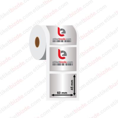 60mm x 45mm Sılver Mat Etiket (Sticker)