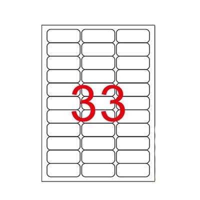 63.5 x 25.4 mm Lazer Etiketi