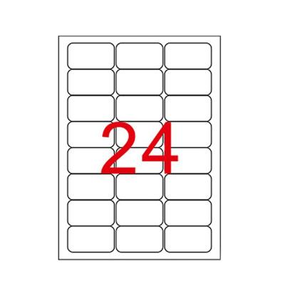 70 x 37.125 mm Lazer Etiketi