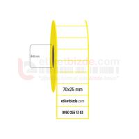 70mm x 25mm Lamine Termal Etiket (Sticker)