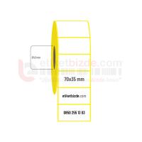 70mm x 35mm Lamine Termal Etiket (Sticker)