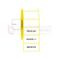 80mm x 40mm Lamine Termal Etiket (Sticker)