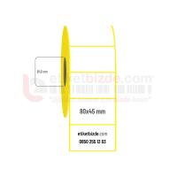 80mm x 45mm Termal Etiket (Sticker)