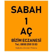 Eczane Etiketi Turuncu Baskılı